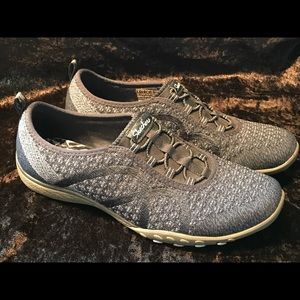 Skechers Breathe-Easy Fortuneknit Navy Size 8